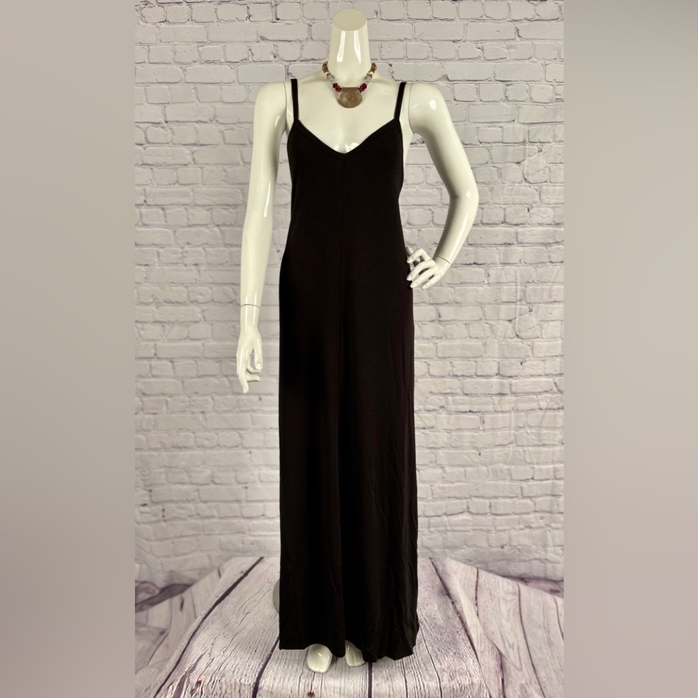 Brand New Black V-Neck Maxi With Pockets & VARIOUS - Picture 5 of 12